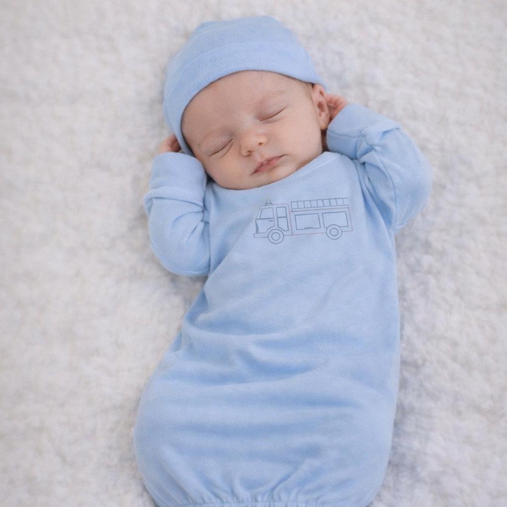 Infant Gown (0-3M) 1 Personalized Infant Gown (0–3M) | Newborn Sleep Gown