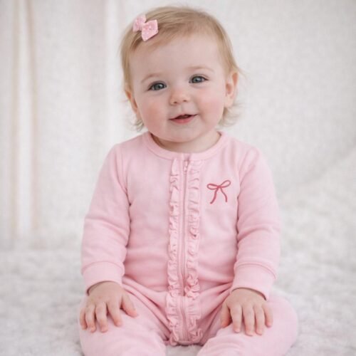 Zipper Sleeper Ruffle